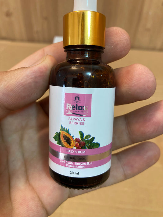 Relax Papaya & Berries Face Serum 30ml - Imported