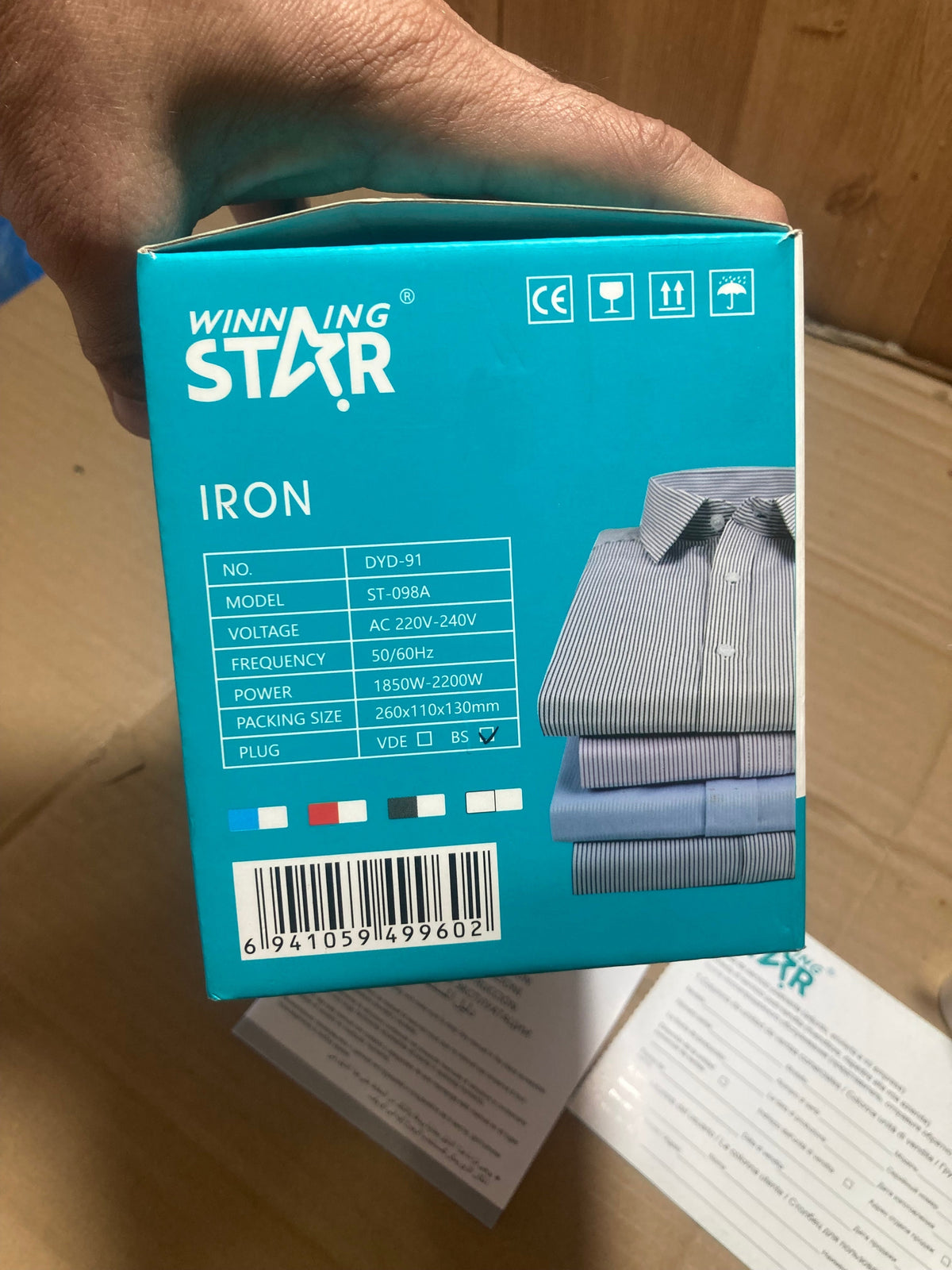 WINNING STAR Dry & Steam Iron 2200W