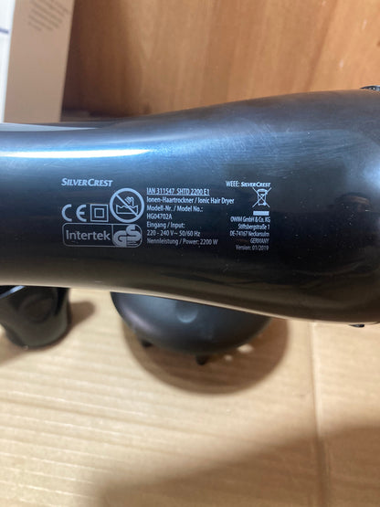 Silver Crest Personal Care Lonen-Haartrockner Hair Dryer 2200W