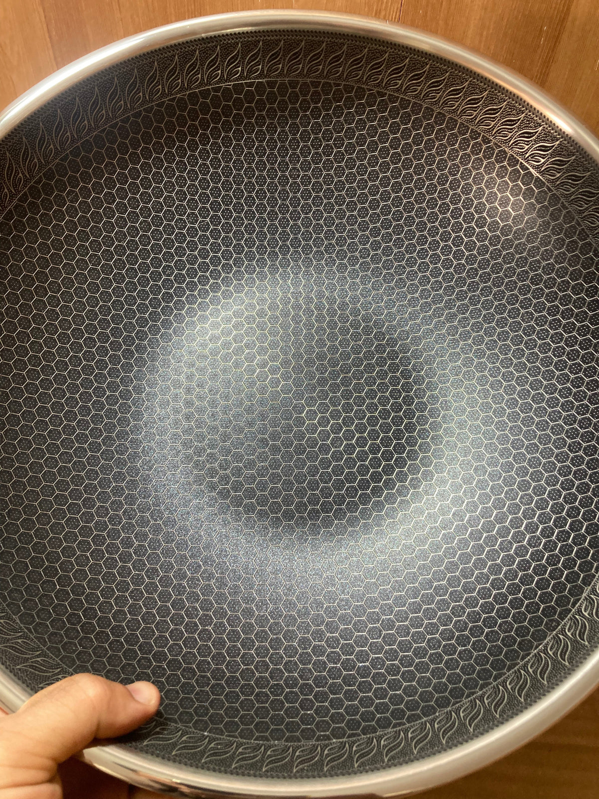 Lot Imported HoneyComb Laser Coated Wok/Kadai