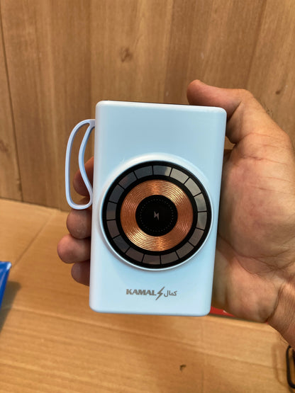 Kamal 20,000mAh Wireless & 3 Built-in Cables Power Bank 25W K25