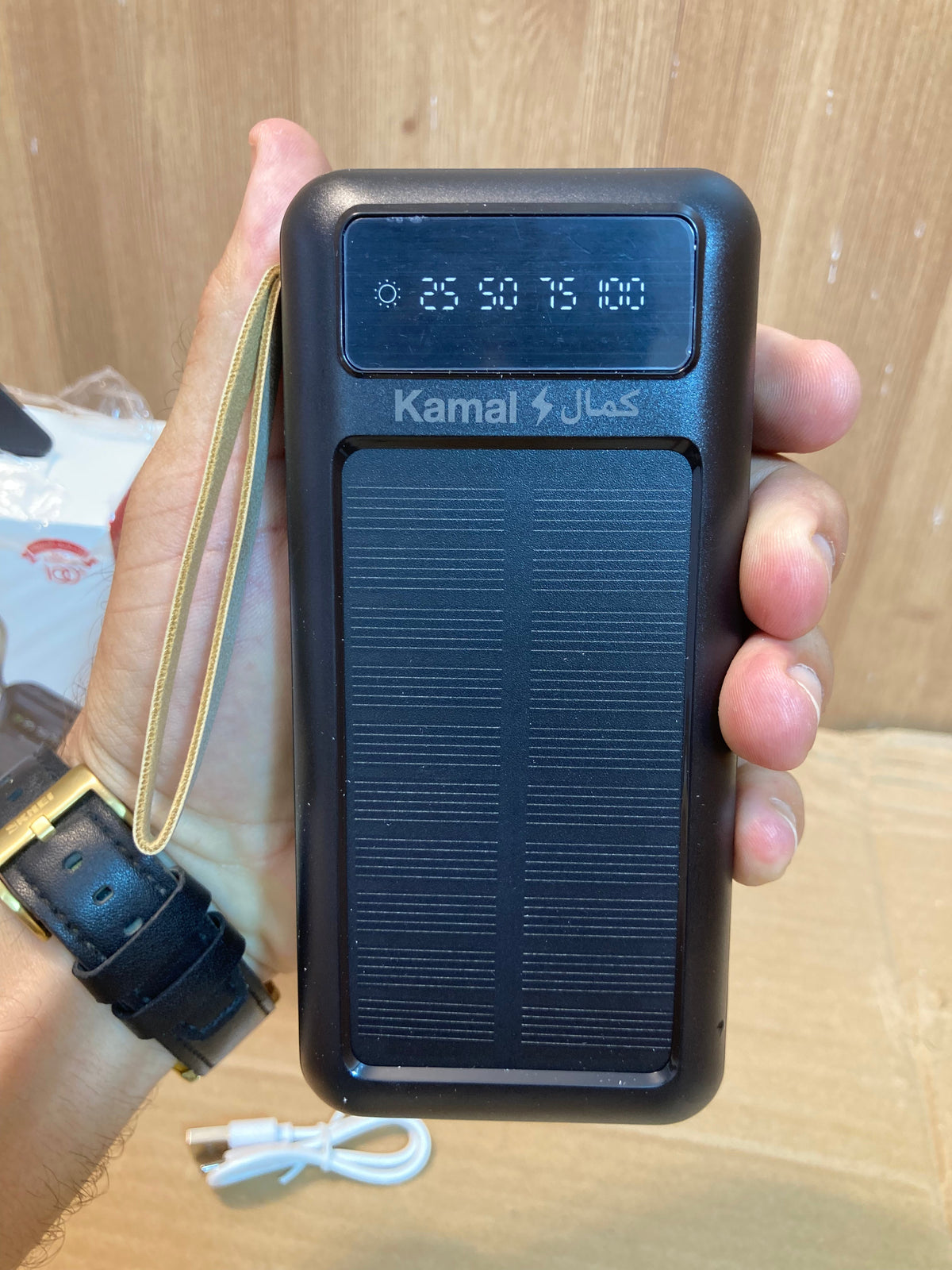 Kamal Solar Energy Power Bank With 4 Built In Cables 50,000mAh S303