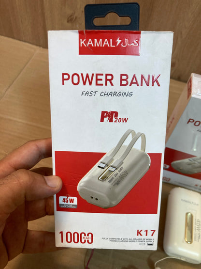 Kamal 10,000 mAh Mini Size Fast Power Bank K17