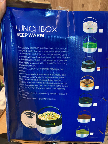 3PCs Insulated HotPot - Launch Box - Food Warmer Set