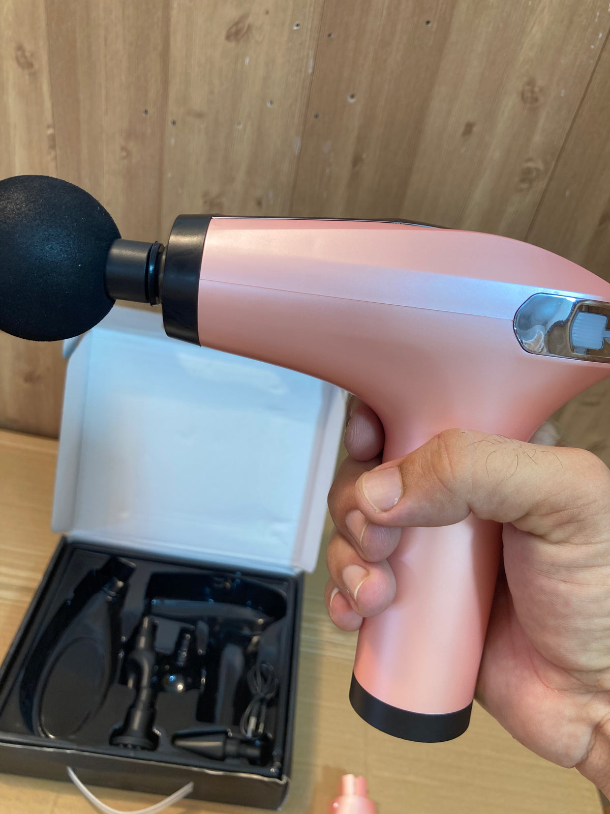 Blue Idea Extended Handle Facial Gun Pro Massager