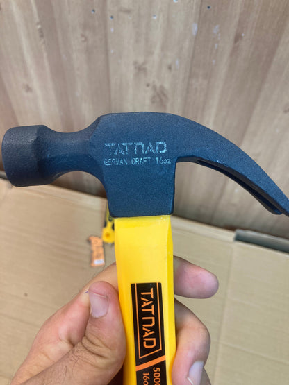 TATNAD Germany Craft Claw Hammer Fiberglass Handle