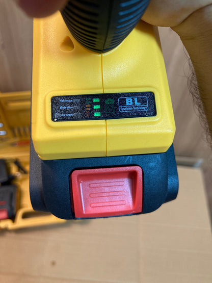 DeWALT Brushless Drill Machine Set with Double Rechargeable 48V Batteries