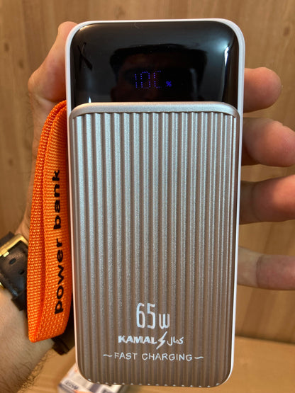 Kamal 65W Super Fast 2Built-in Cables Charging Power Bank 30,000mAh KPB-034