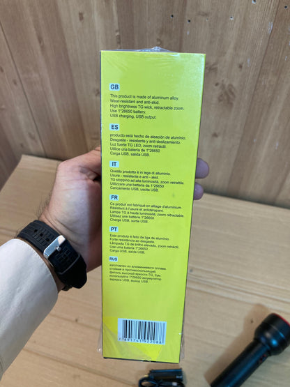 COBA Rechargeable Led Flashlight/Torch CB-2208