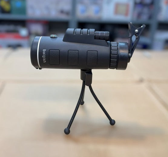 40X60 Zoom Optical Lens Monocular Telescope + Clip + Tripod For Mobile Phone