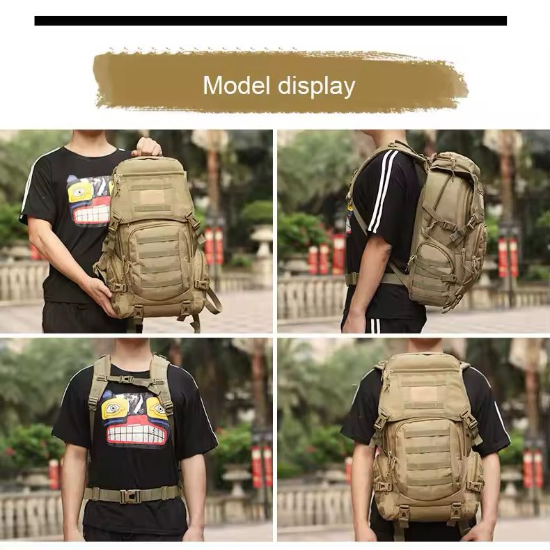 Tactical & Hiking Backpacks – 50L Waterproof Military Outdoor Travel Bag