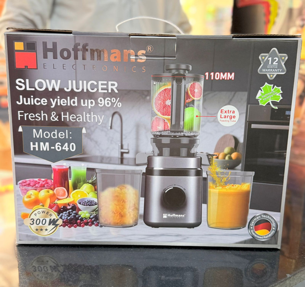 Hoffmans 300W Slow Juicer HM-640