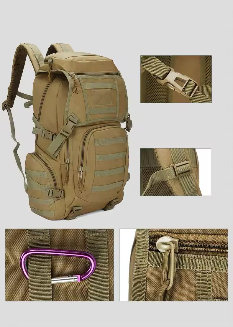 Tactical & Hiking Backpacks – 50L Waterproof Military Outdoor Travel Bag